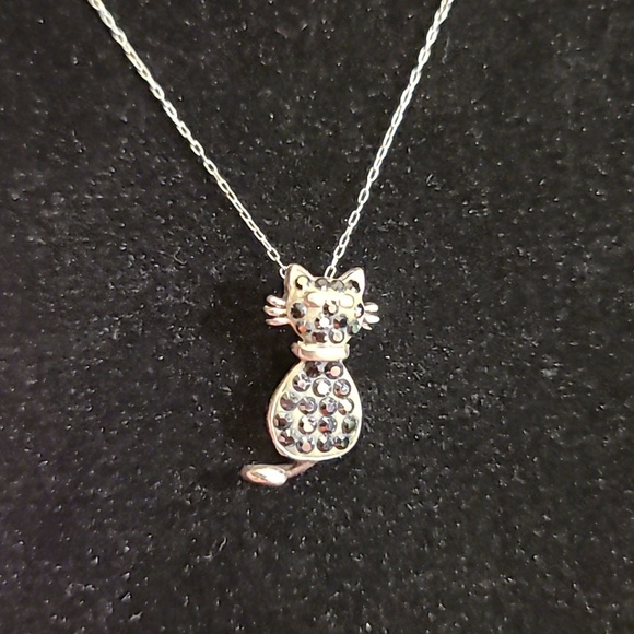 Jewelry - NWT Swarovski Cat Pendant and Chain
